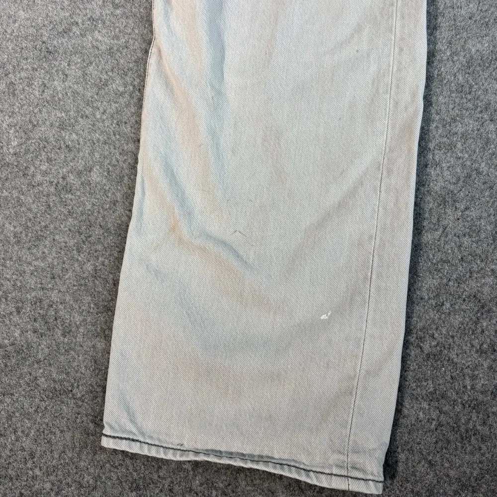 Levi's 501 Jeans Mens 42x32 (Fits 39x29) Light Wash Gray Streetwear Skater‎ Work